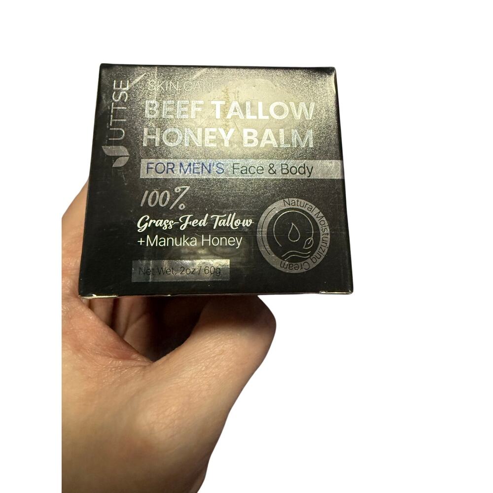 Uttse Beef Tallow Honey Balm 1.7oz Men’s Face & Body Moisturizer NIB - Picture 2 of 4